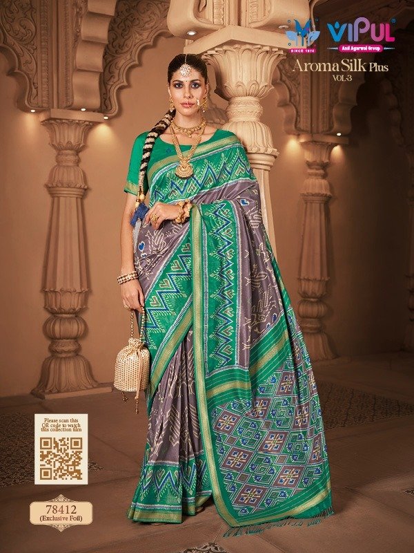 VIPUL AROMA SILK PLUS VOL-3 SERIES 78408 TO 78419 5