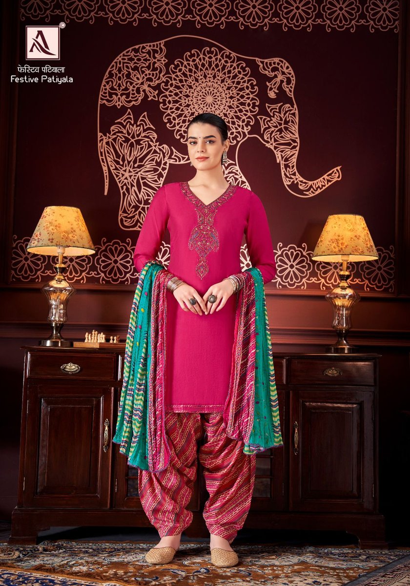 ALOK SUIT FESTIVE PATIYALA H-1400-001 TO H-1400-008 6