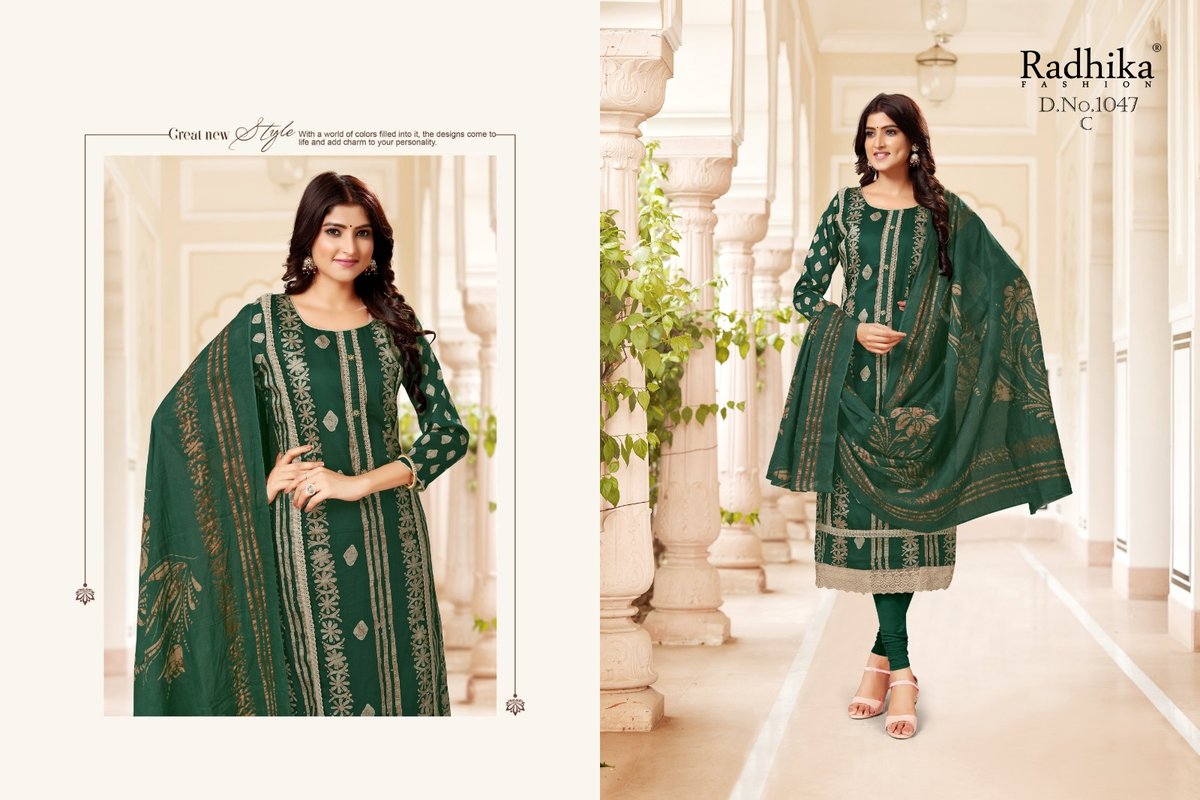 RADHIKA FASHION AZARA ROCKET 1047-A TO 1047-D 3