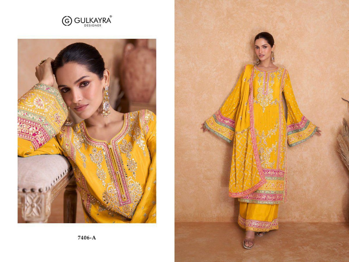GULKAYRA DESIGNER VEDIKA 7406-A TO 7406-H 1