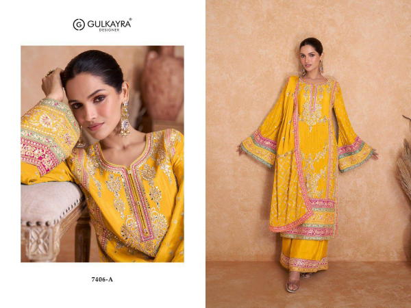 GULKAYRA DESIGNER VEDIKA 7406-A TO 7406-H