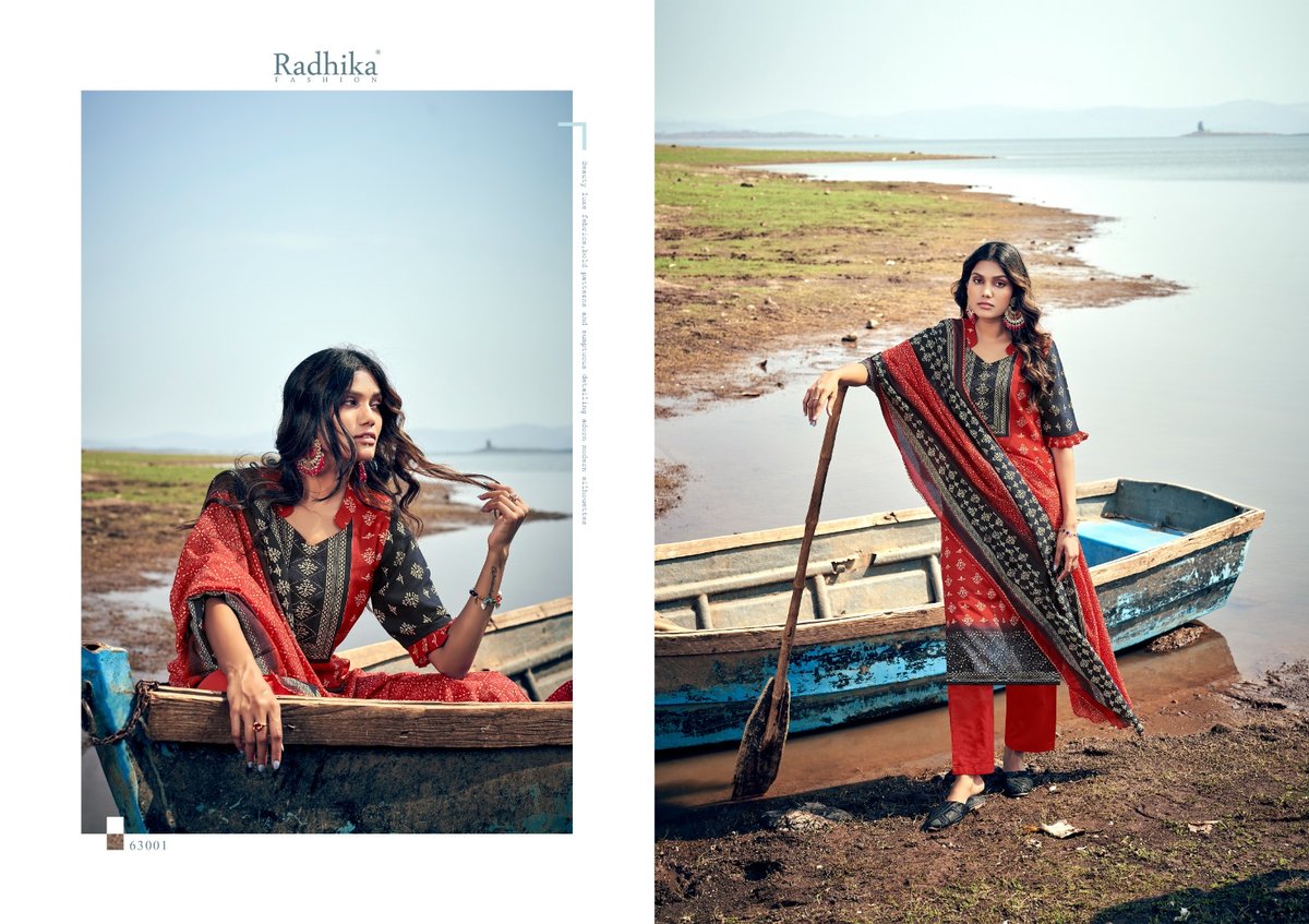 RADHIKA FASHION AZARA JALPARI 63001 TO 63008 1