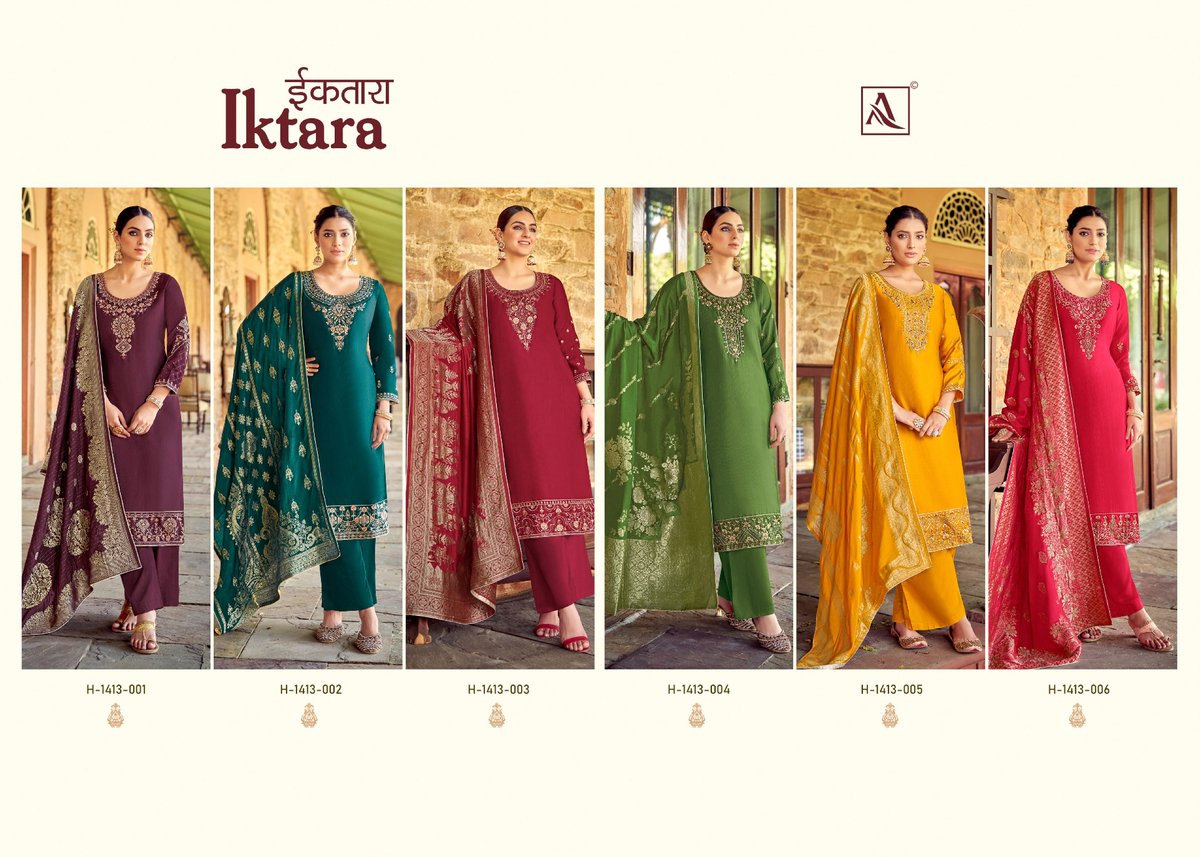 ALOK SUIT IKTARA H-1413-001 TO H-1413-006 7