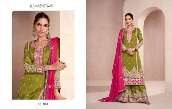 AASHIRWAD CREATION RAYANA 9824 TO 9827