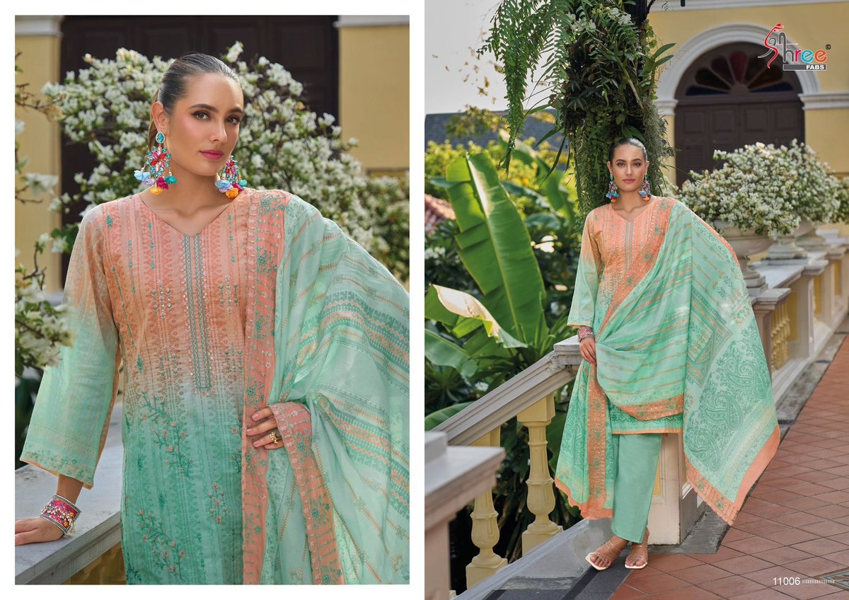 SHREE FAB BIN SAEED LAWN COLLECTION VOL-11 11001 TO 11006 6