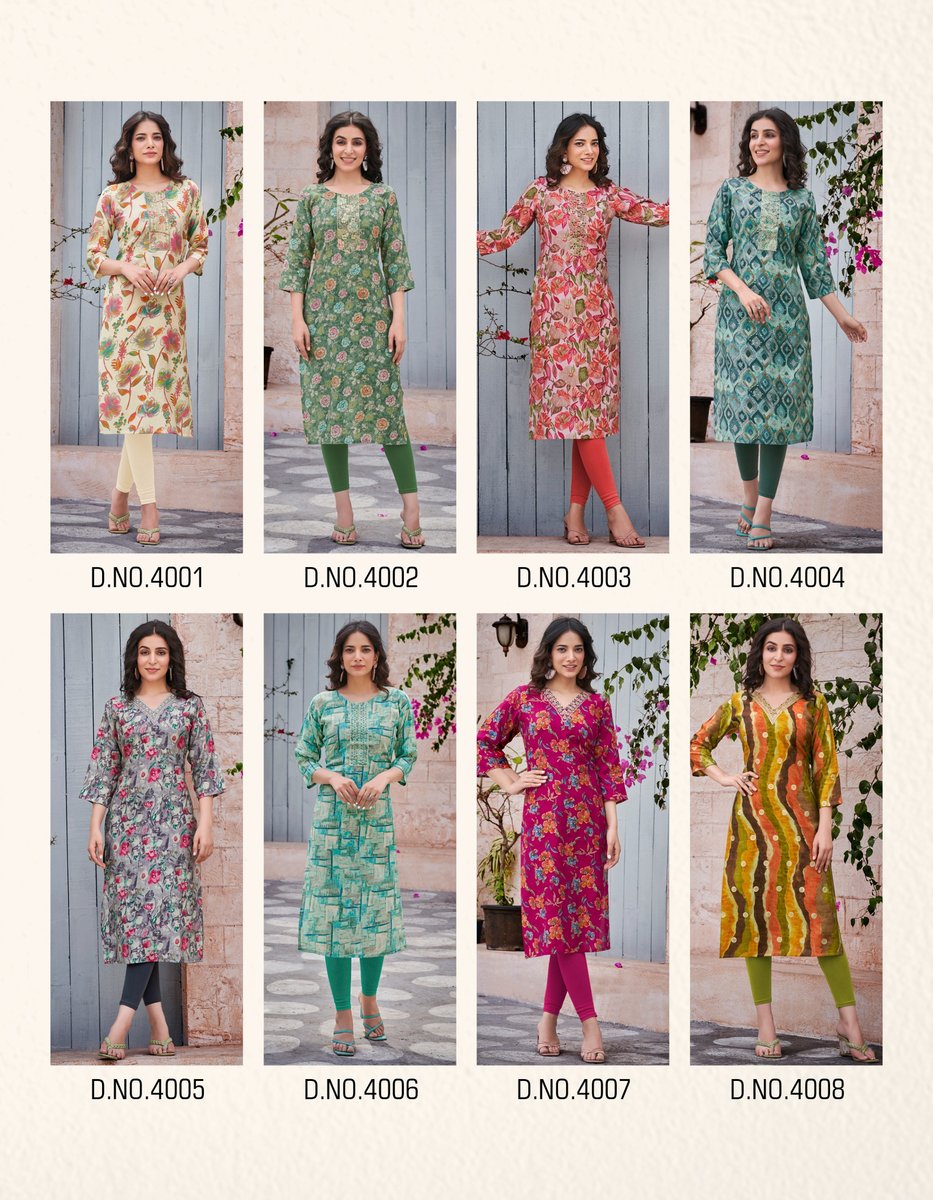 RADHIKA LIFESTYLE CHARMING VOL-4 4001 TO 4008 9