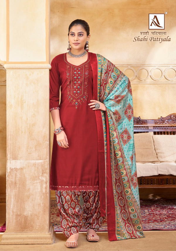 ALOK SUIT SHAHI PATIYALA H-1559-001 TO H-1559-010