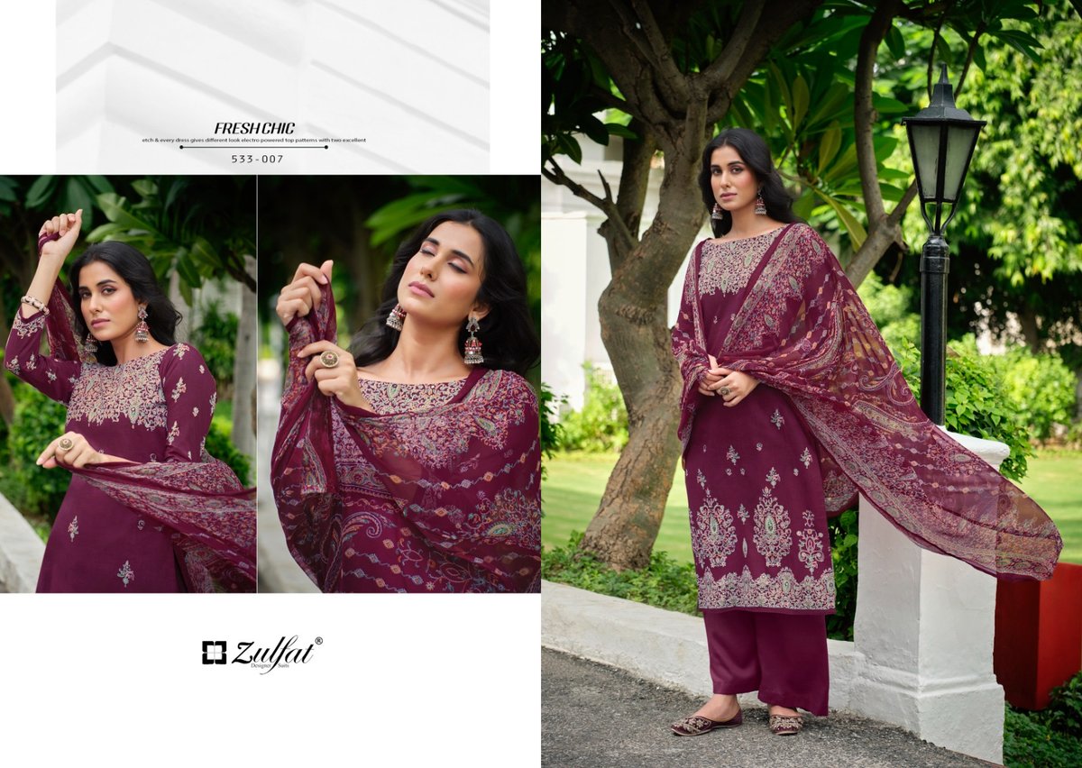 ZULFAT DESIGNER SAHELI 533-001 TO 533-008 7