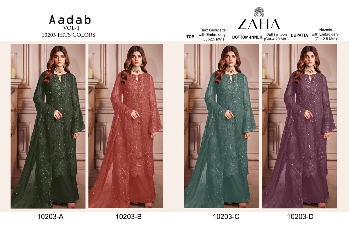 ZAHA AADAB VOL-1 10203-A TO 10203-D 5