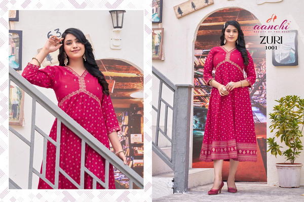 AANCHI KURTIS ZURI 1001 TO 1005