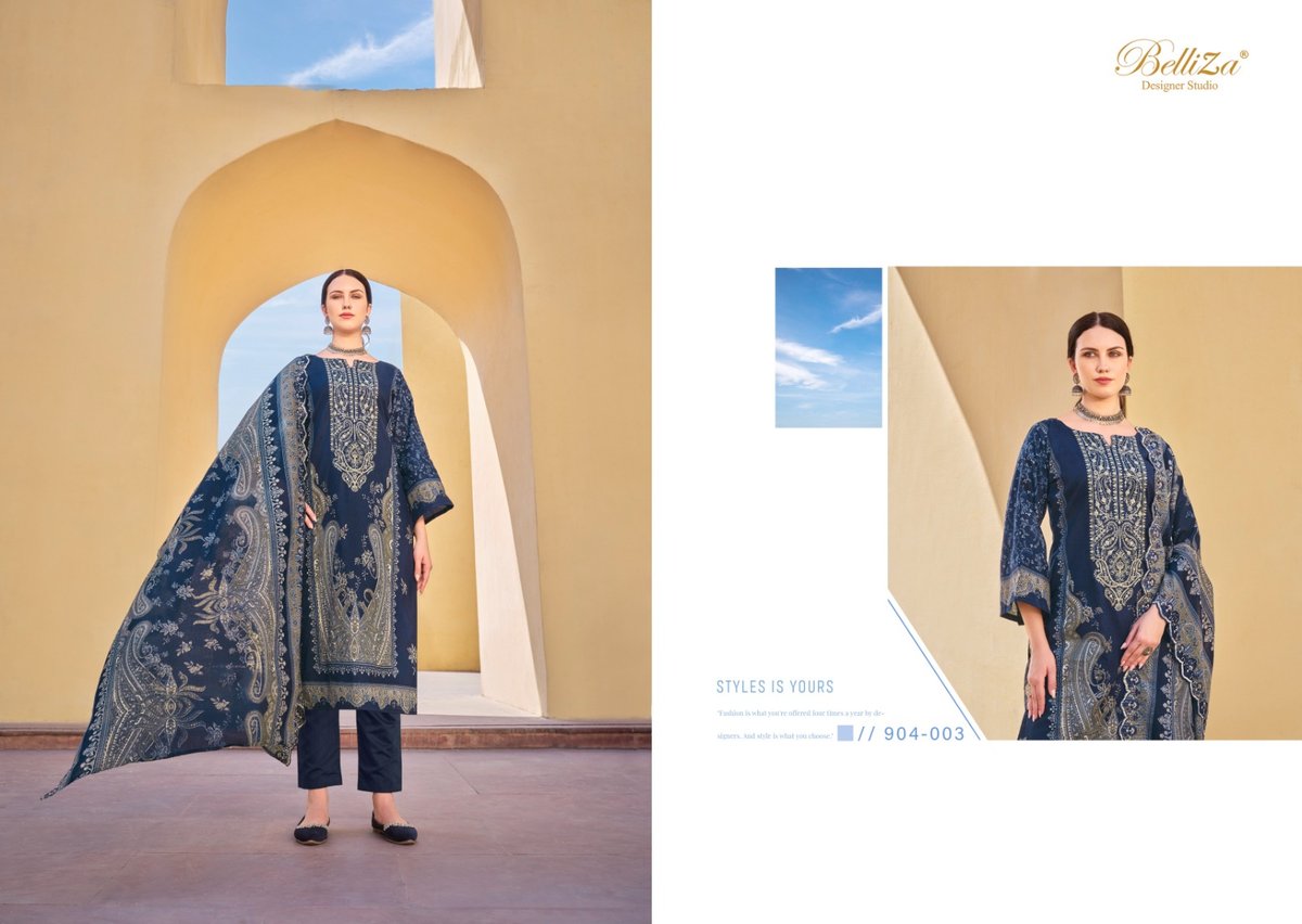 BELLIZA DESIGNER GUZARISH VOL-5 904-001 TO 904-008 3