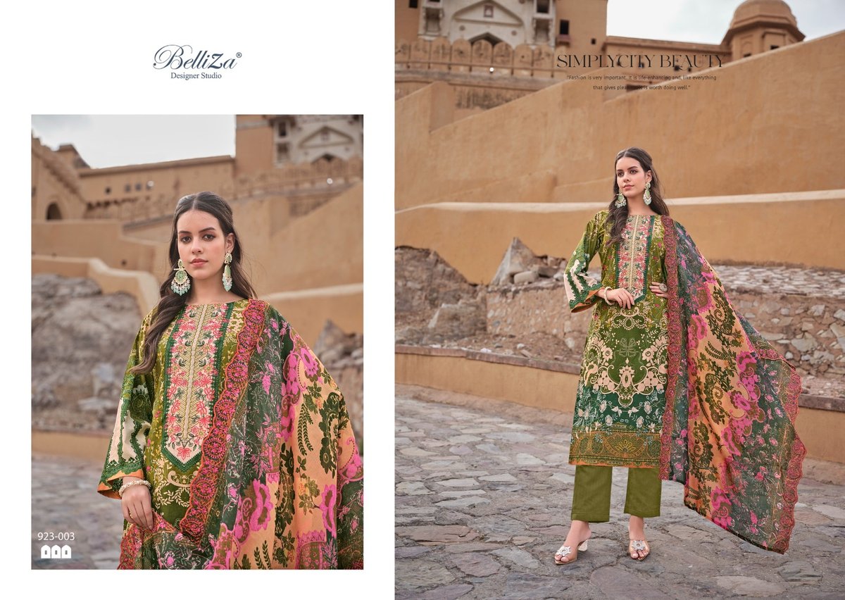 BELLIZA DESIGNER GUZARISH VOL-10 923-001 TO 923-008 3