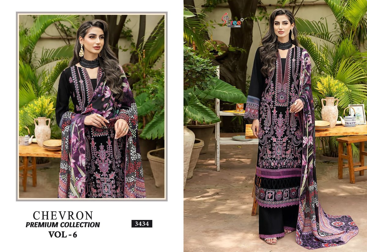 SHREE FAB CHEVRON PREMIUM COLLECTION VOL-06 3431 TO 3438 4