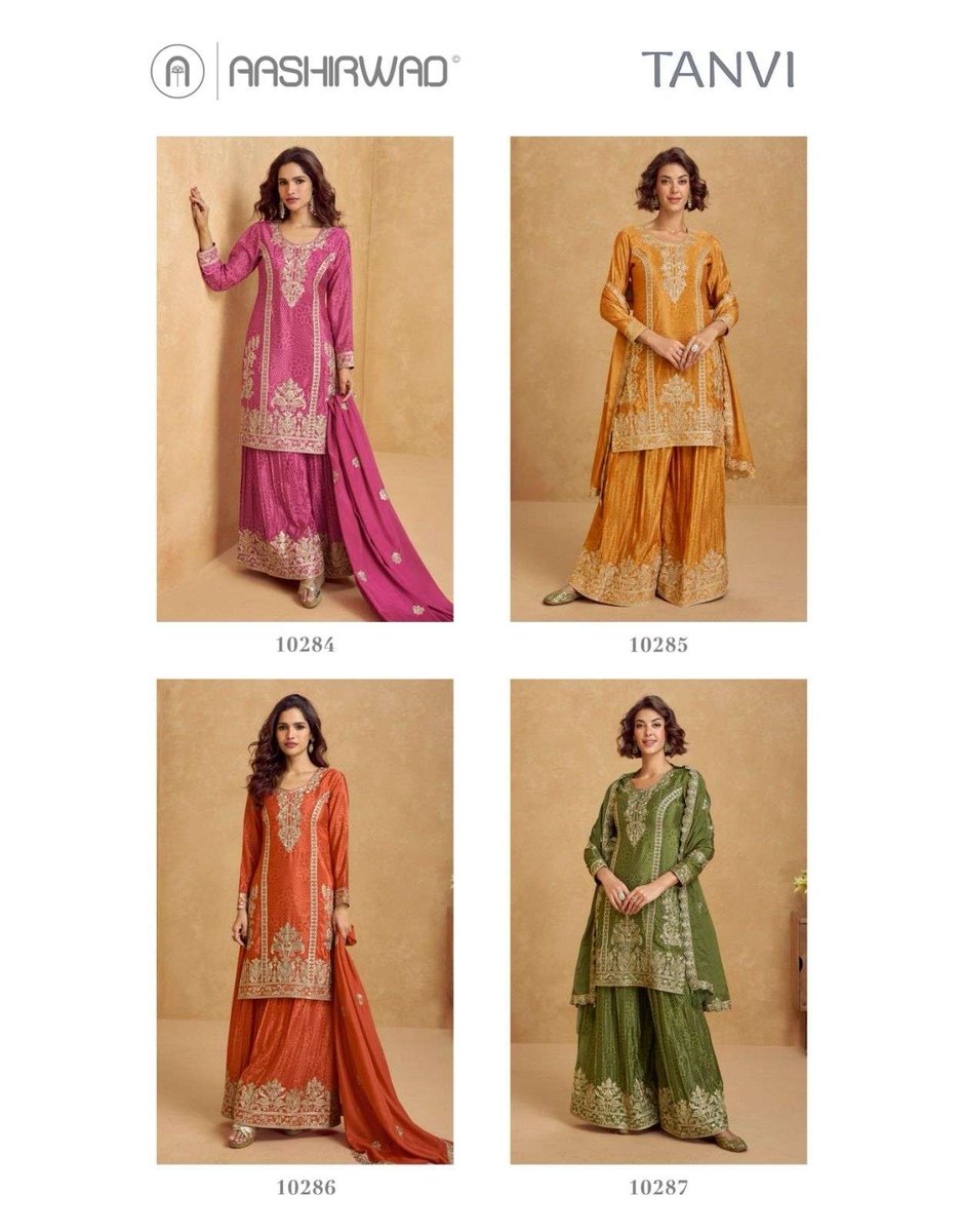 AASHIRWAD CREATION TANVI 10284 TO 10287 5