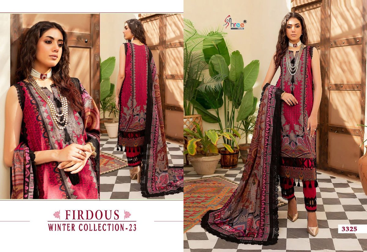 Shree Fab Firdous Winter Collection 23 3322-3329 Series 4