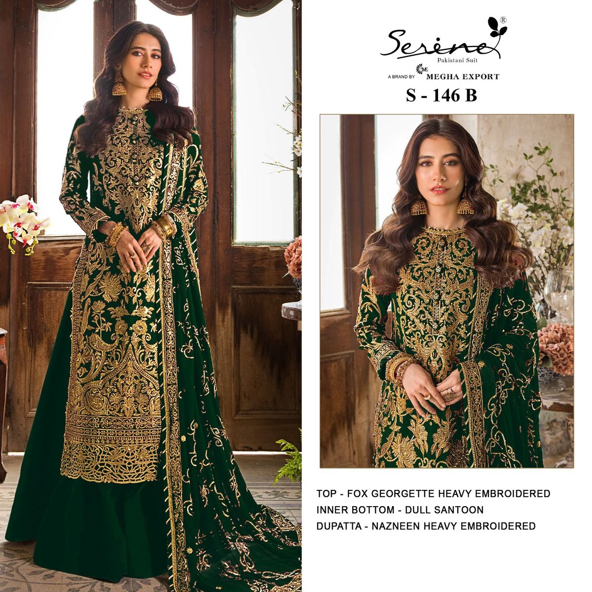Serine Pakistani Suit S-146 Colors 3