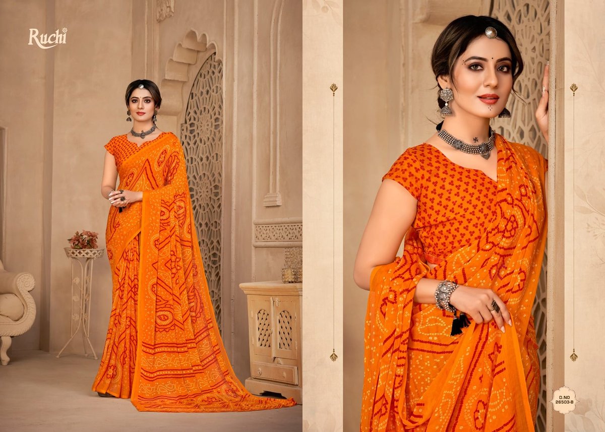 RUCHI STAR CHIFFON 134TH EDITION 26501-A TO 26503-D 10