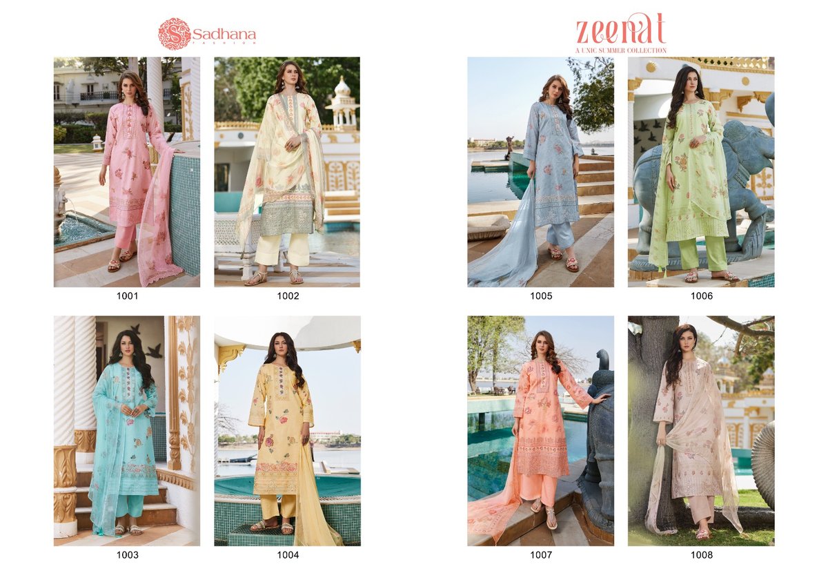 SADHANA FASHION ZEENAT 1001 TO 1008 9
