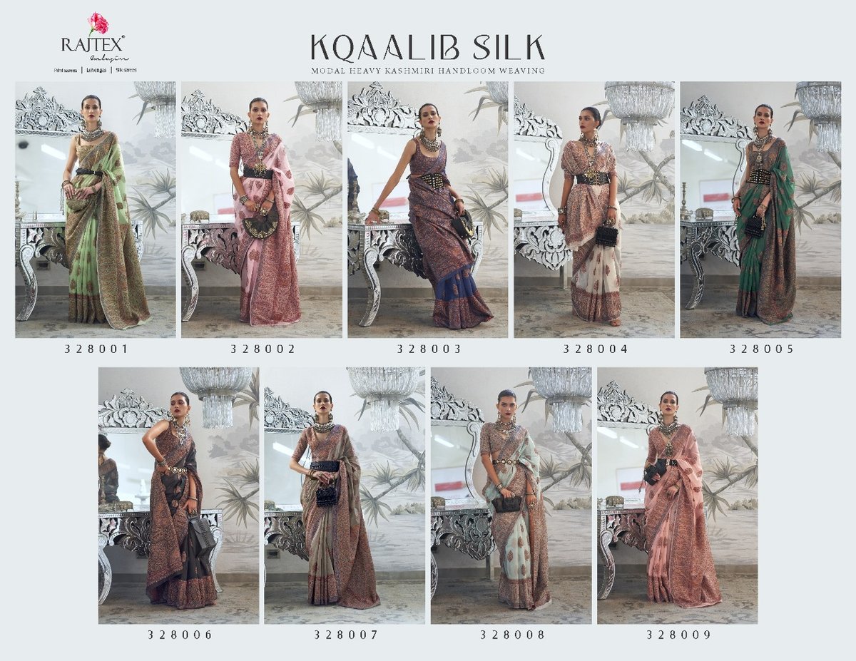Rajtex Fabrics Kqaalib Silk 328001-328009 Series 10
