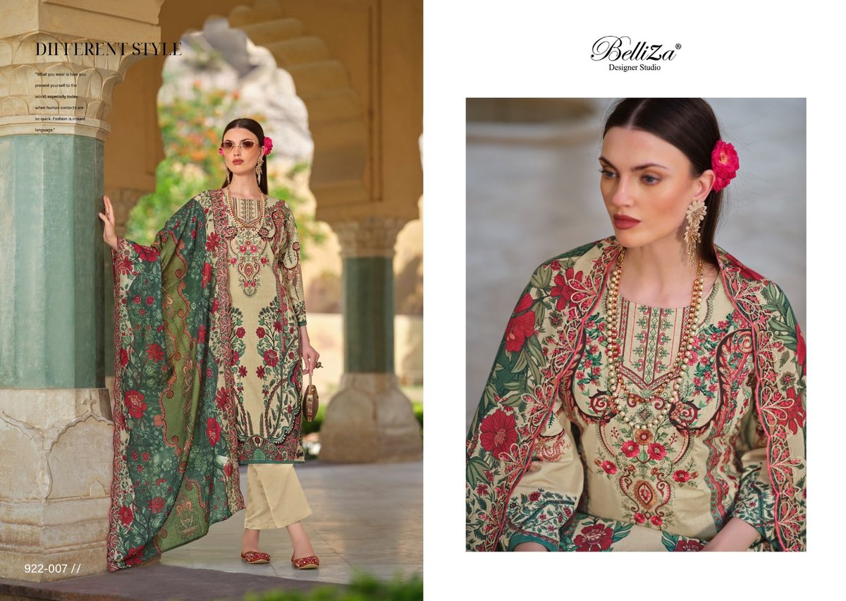 BELLIZA DESIGNER GUZARISH VOL-9 922-001 TO 922-008 7
