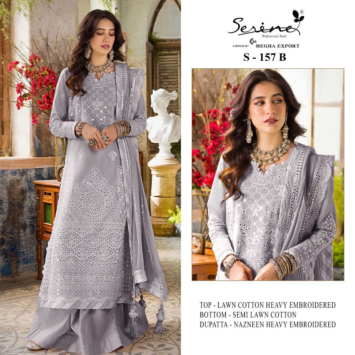 Serine Pakistani Suit S-157 Colors 3