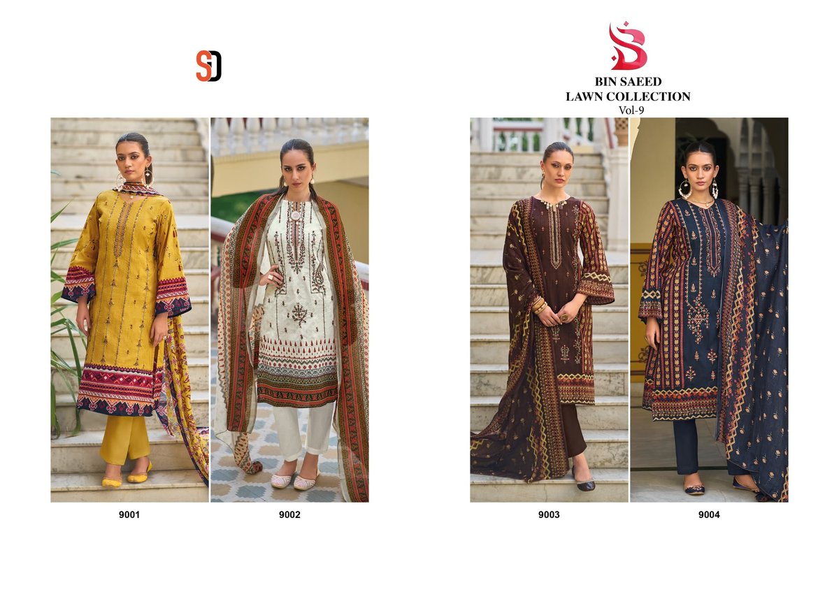 SHARADDHA DESIGNER BIN SAEED VOL-9 9001 TO 9004 5
