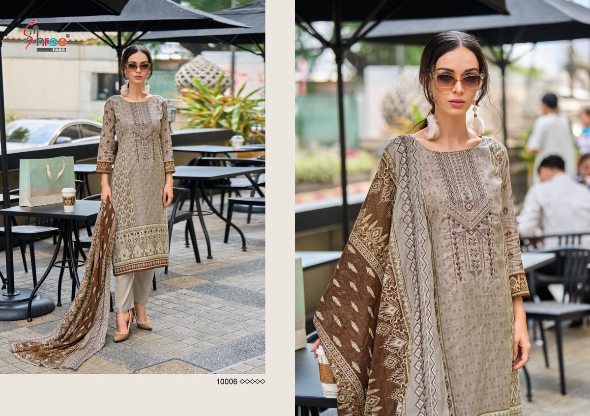 SHREE FAB BIN SAEED LAWN COLLECTION VOL-10 10001 TO 10006 6