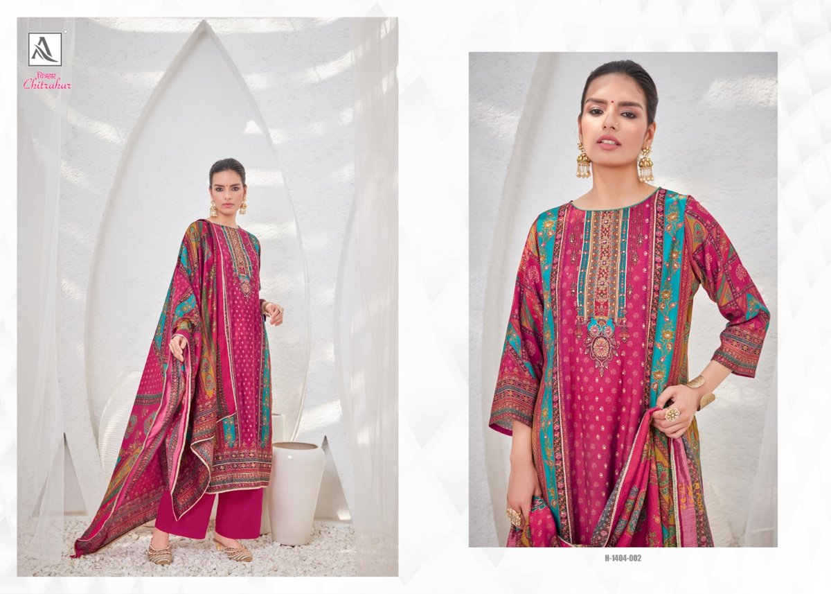 ALOK SUIT CHITRAHAR H-1404-001 TO H-1404-005 2