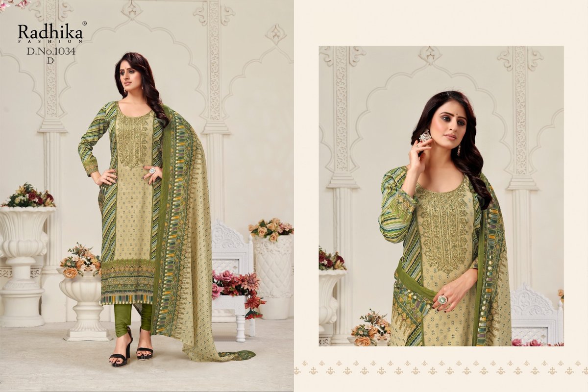 RADHIKA FASHION AZARA MUSSARET VOL-25 1034-A TO 1034-D 4