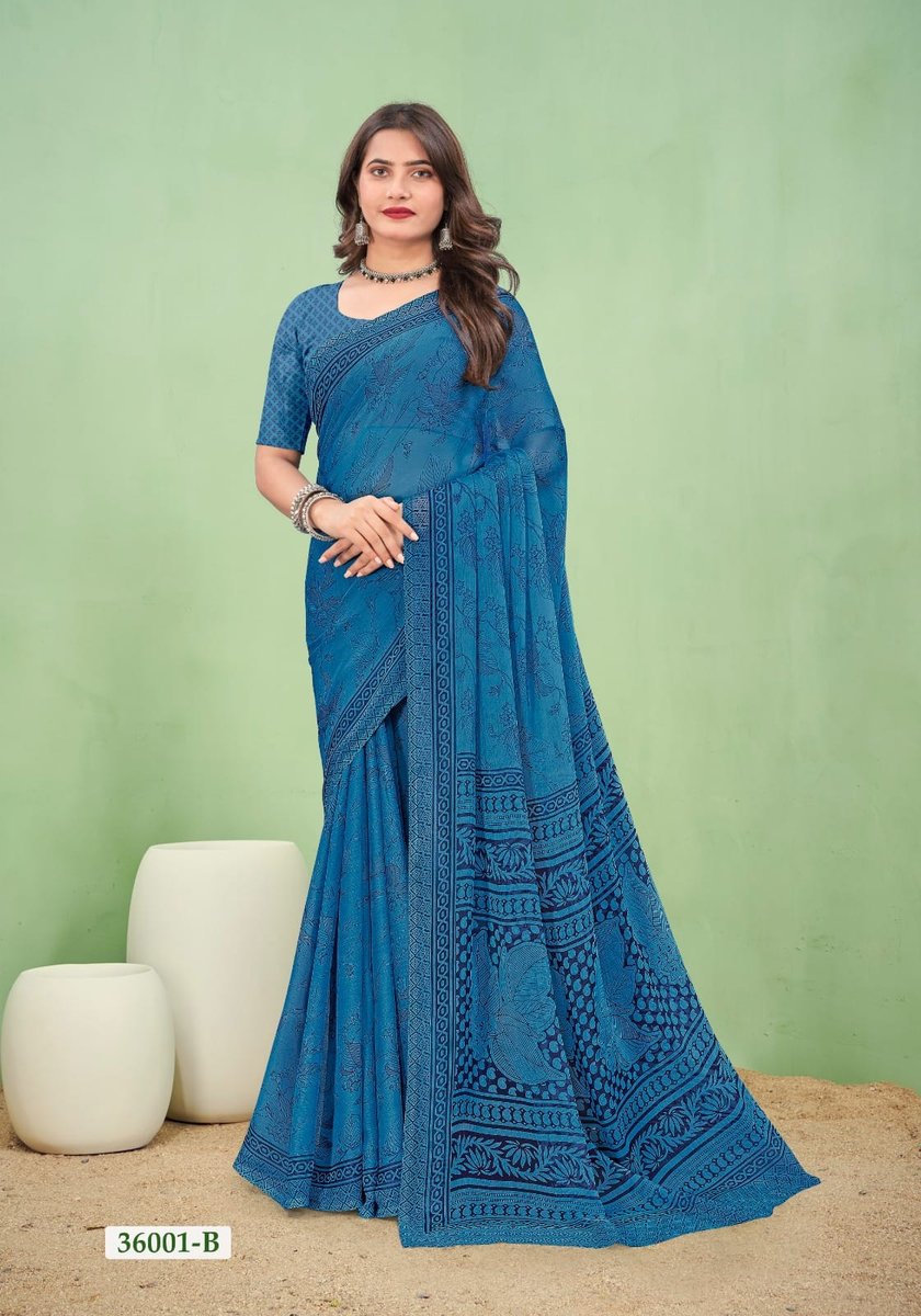 RUCHI SAREE STAR CHIFFON 168 36001-A TO 36003-G 2