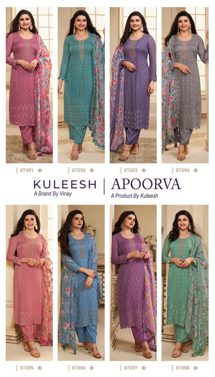 VINAY FASHION KULEESH APOORVA 67291 TO 67298 9