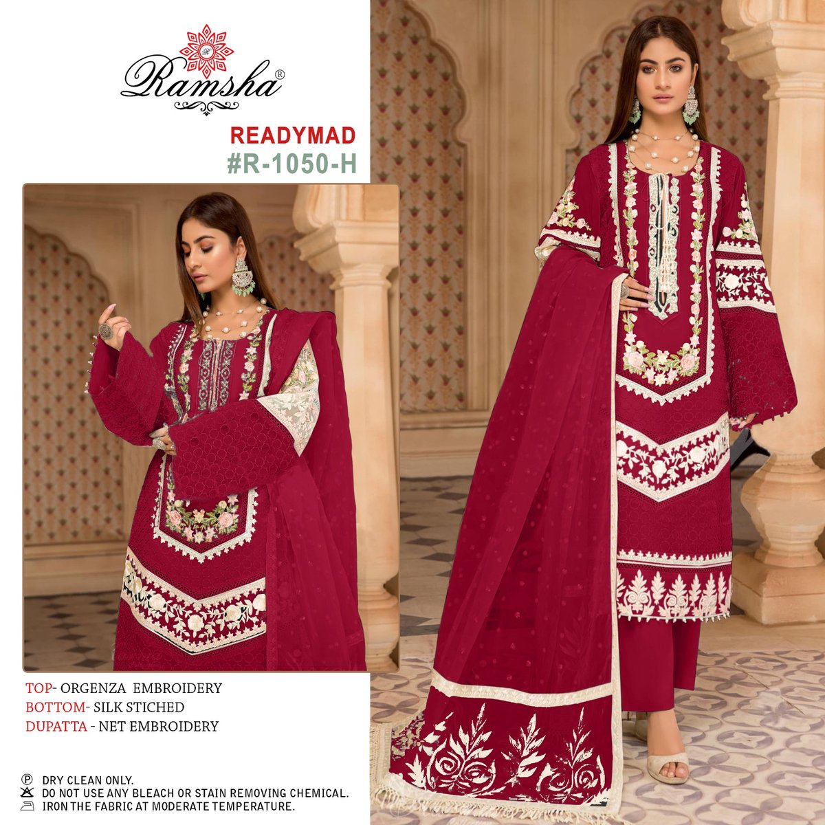 Ramsha Suit Ready Made Collection R-1050 New Colors 4
