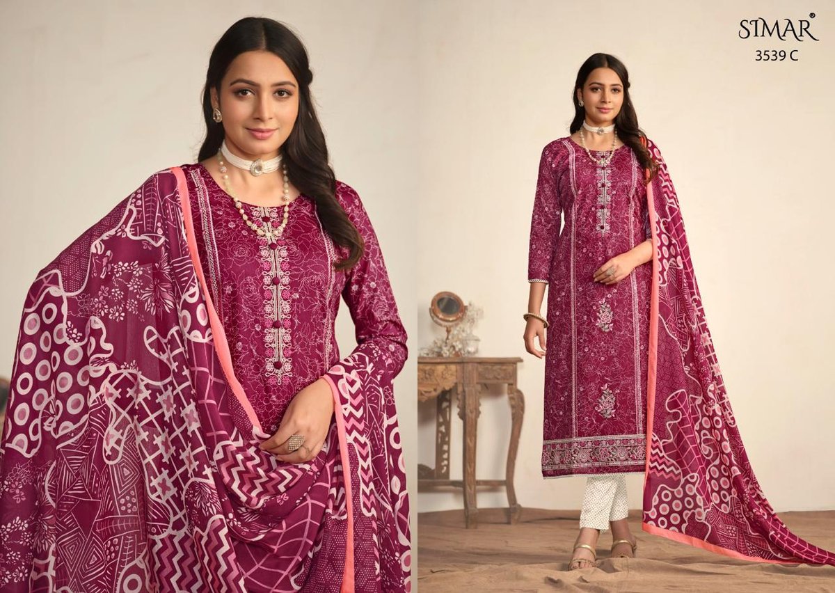 GLOSSY SIMAR SAMARA 3539-A TO 3539-D 3