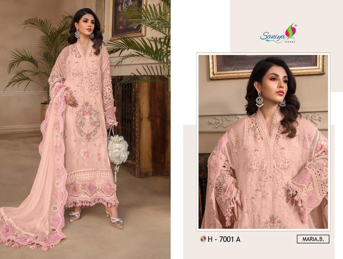 Saniya Trendz Maria B H-7001 Colors 1