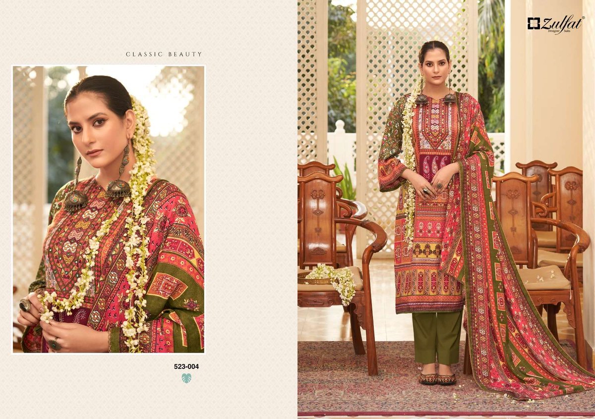 Zulfat Designer Wahida 523-001 to 523-008 Series 4