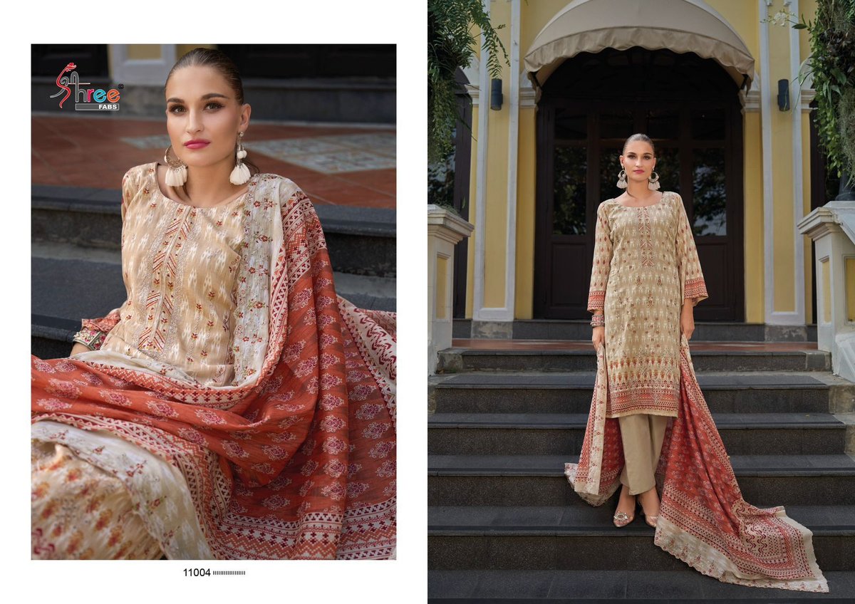 SHREE FAB BIN SAEED LAWN COLLECTION VOL-11 11001 TO 11006 4