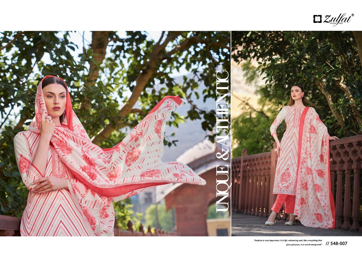 ZULFAT DESIGNER FARHANA VOL-6 548-001 TO 548-008 7