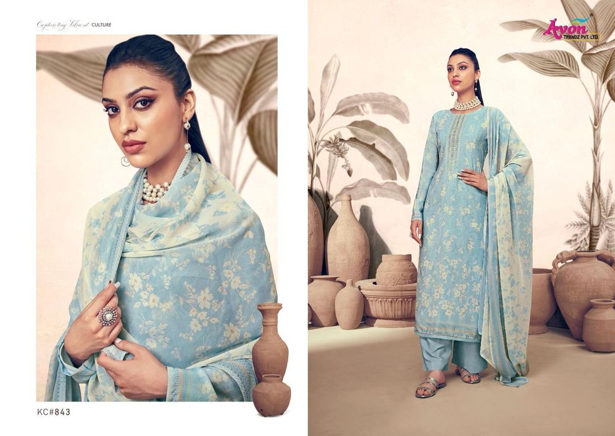 AVON TRENDZ KABUL CRAPE VOL-2 KC-839 TO KC-844 5