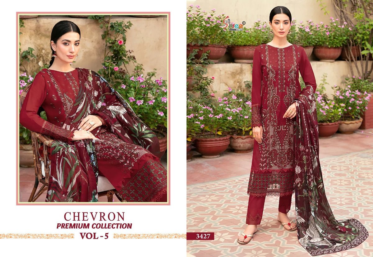 SHREE FAB CHEVRON PREMIUM COLLECTION VOL-05 3423 TO 3430 5