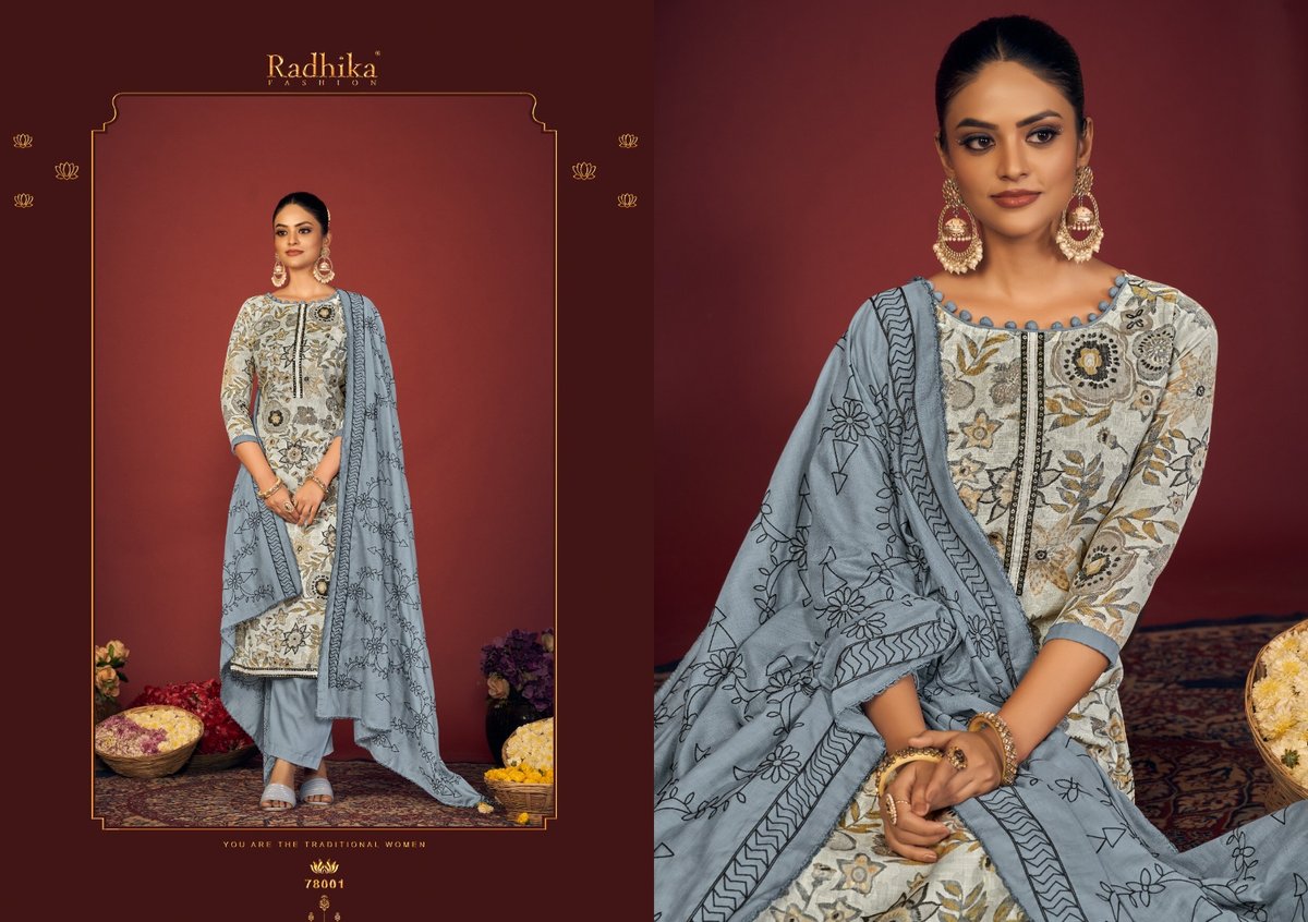 RADHIKA FASHION BLOSSOM-14-78001 TO 78006 SERIES 1