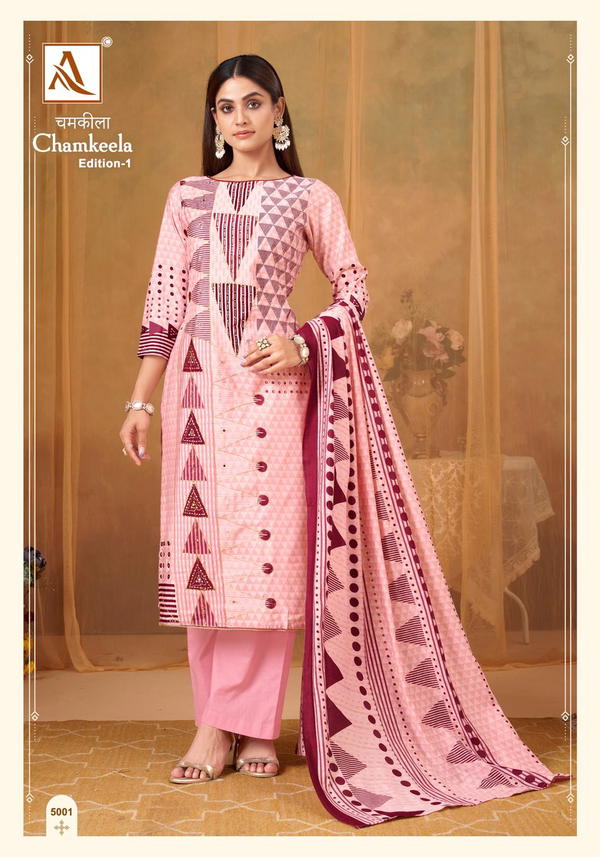 ALOK SUIT CHAMKEELA 5001 TO 5004