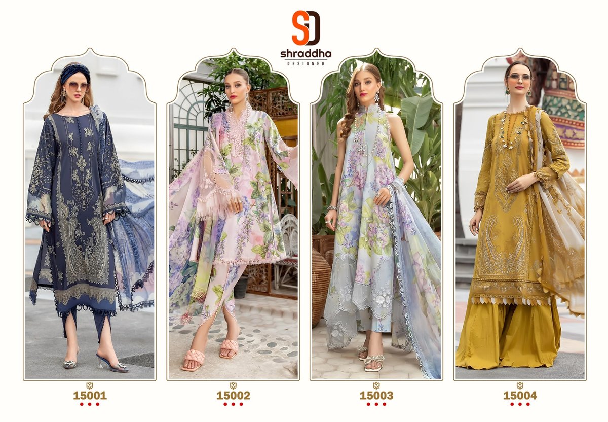 Shraddha Designer M Prints Vol-15 15001-15004 Series 5