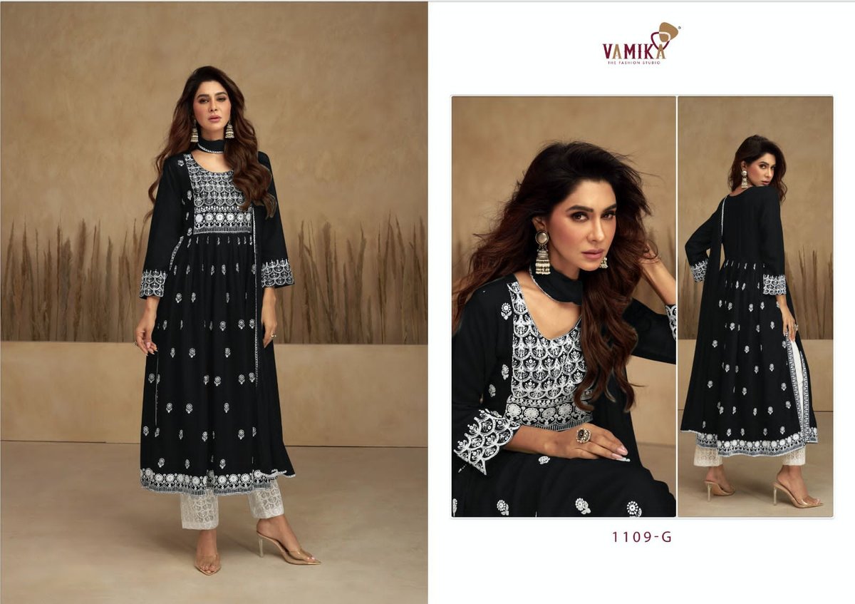 Vamika Fashion Aadhira Vol-7 Gold 1109 Colors 2