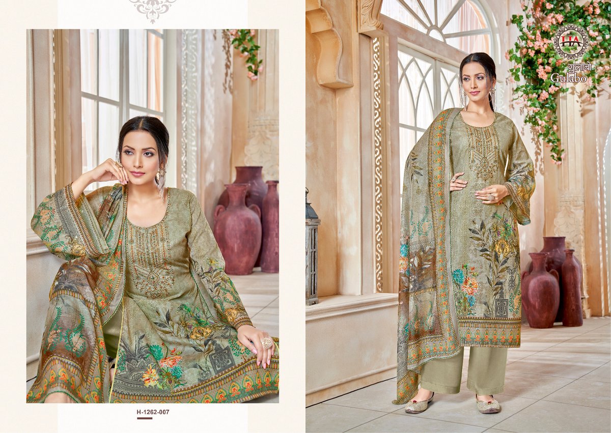 HARSHIT FASHION GULABO H-1262-001 TO H-1262-008 7