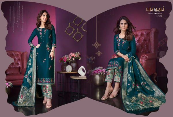 Lily & Lali Meenakari Vol-3 12101-12108 Series