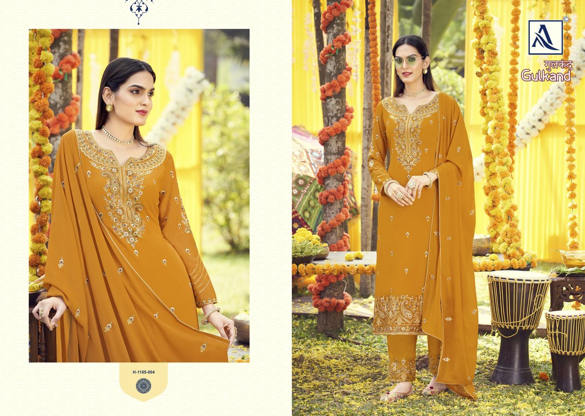 ALOK SUIT GULKAND EDITION - 2 H-1185-001 TO H-1185-006 4