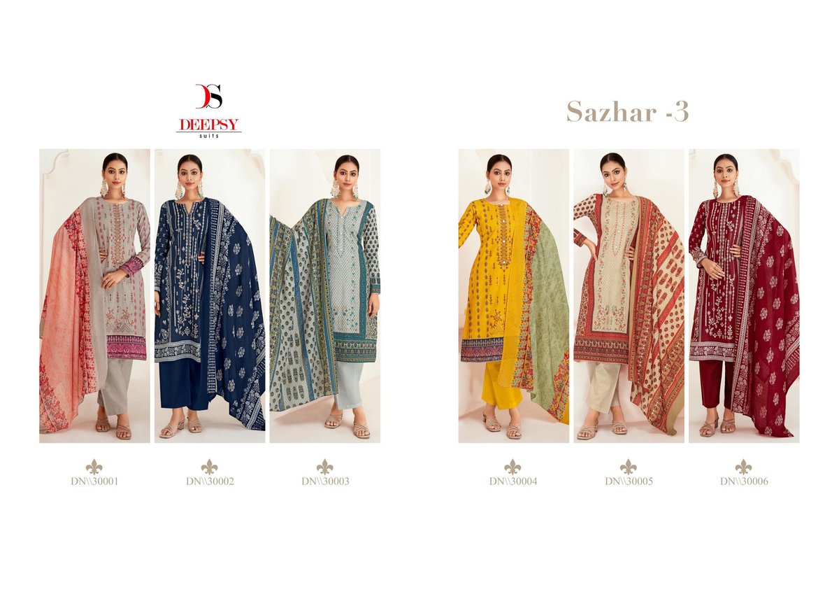 DEEPSY SUITS SHAZAR-3 30001 TO 30006 7
