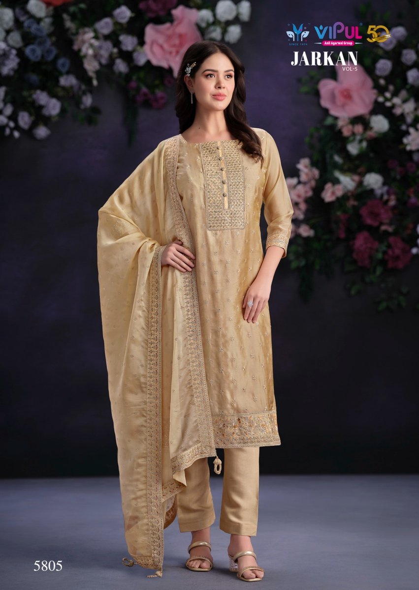 VIPUL FASHION JARKAN VOL-5 5801 TO 5805 5