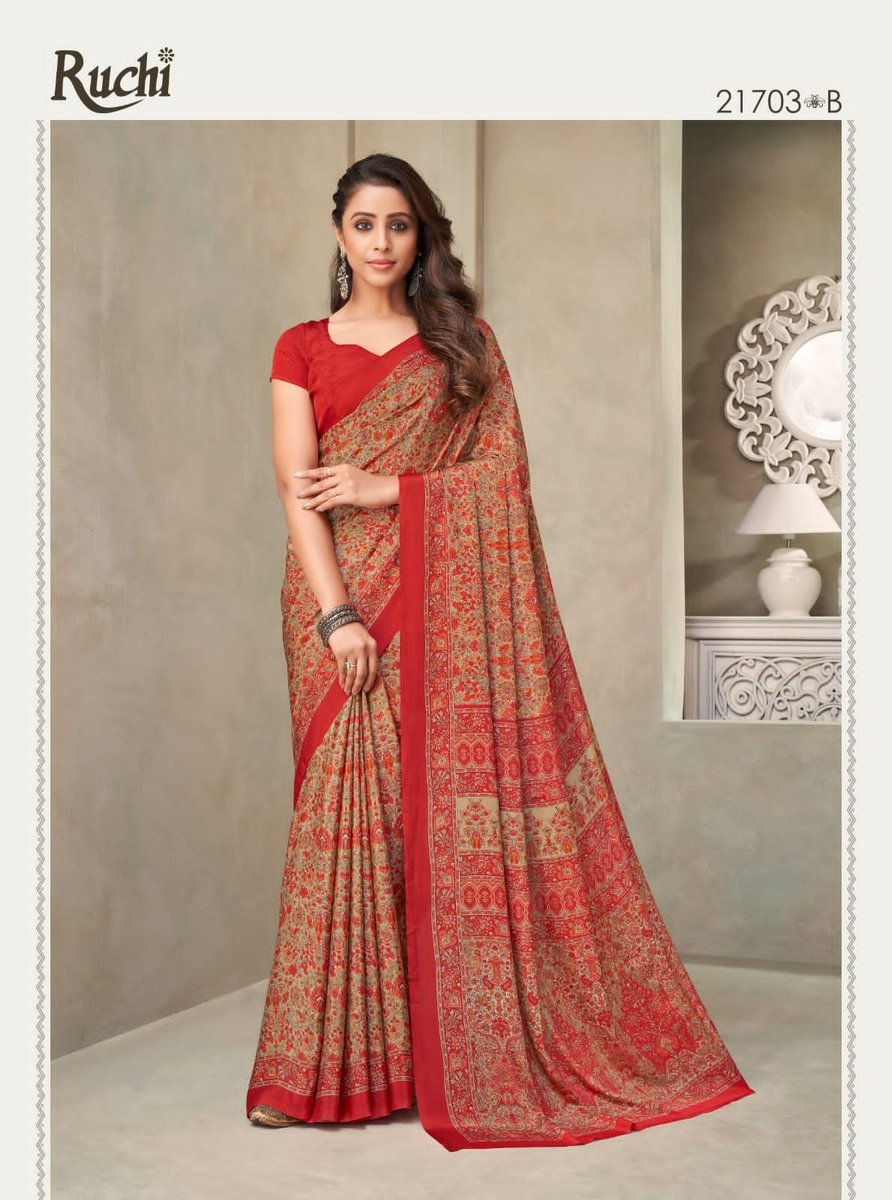 Ruchi Saree Vivanta Silk 18th Edition 21701-21706 Series 6