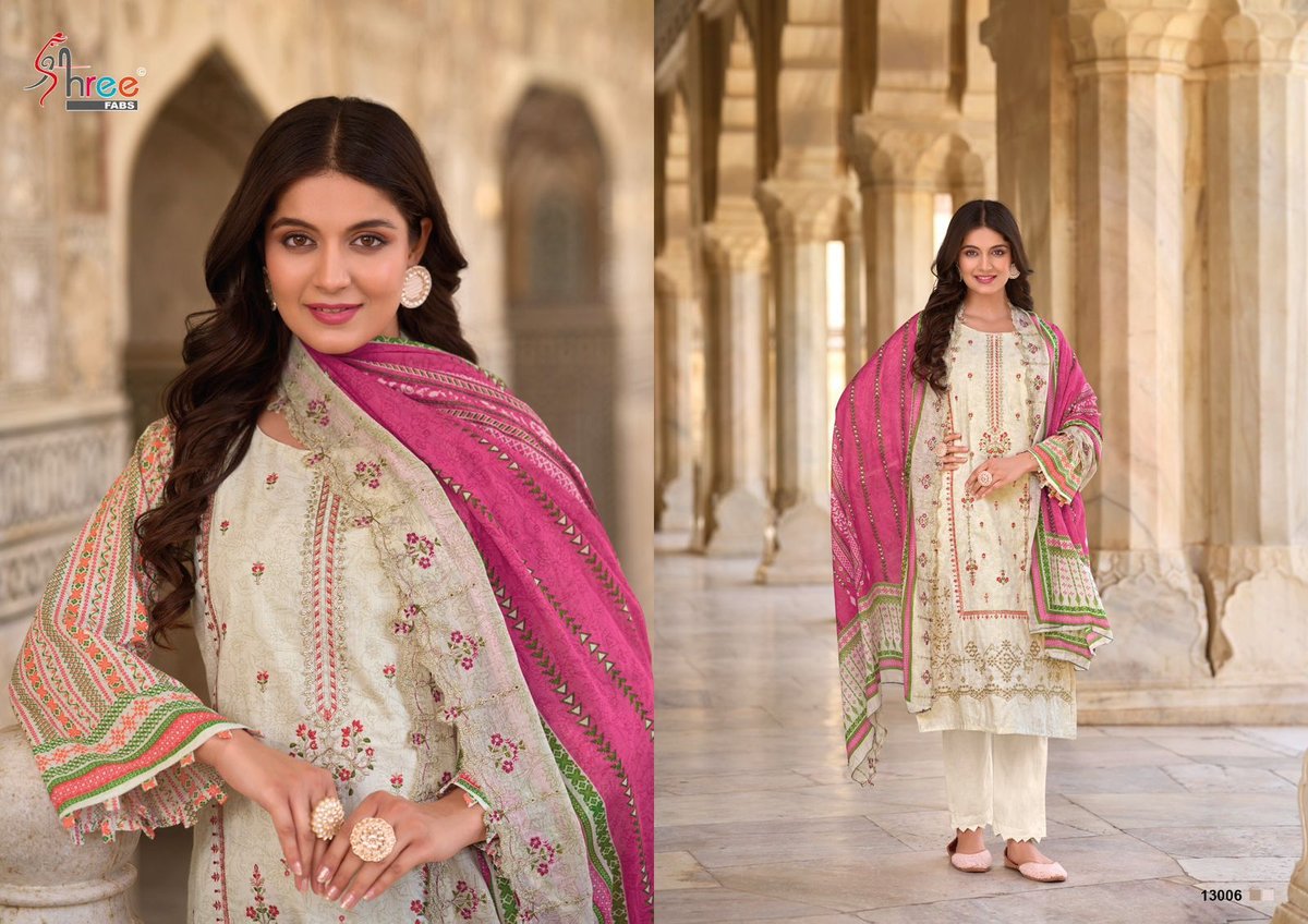 SHREE FABS BIN SAEED LAWN COLLECTION VOL-13 13001 TO 13006 6